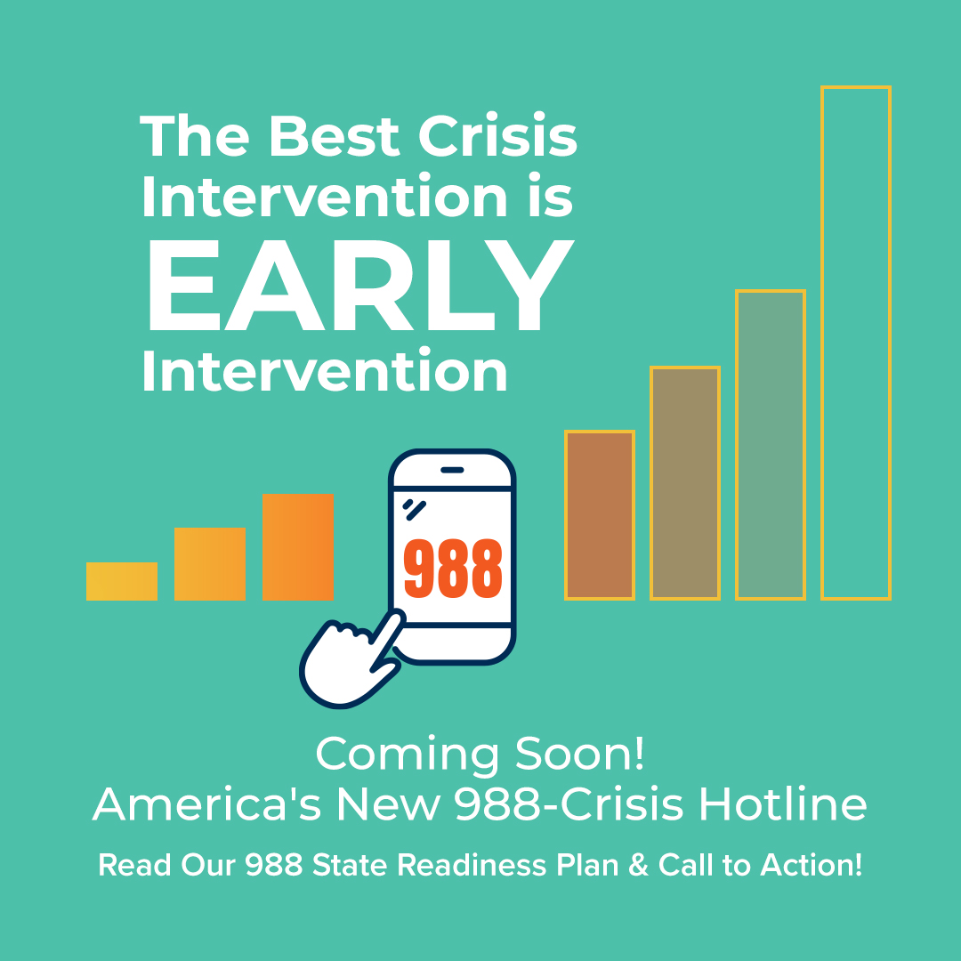 The Best Crisis intervention is early intervention. America's new 988 crisis hotline coming soon