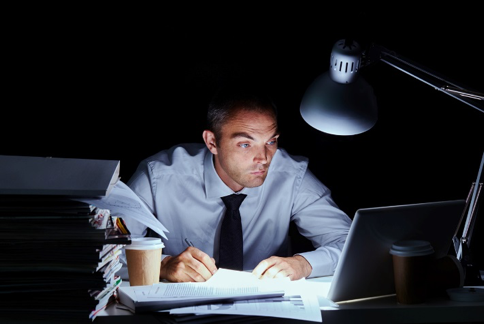 working too much