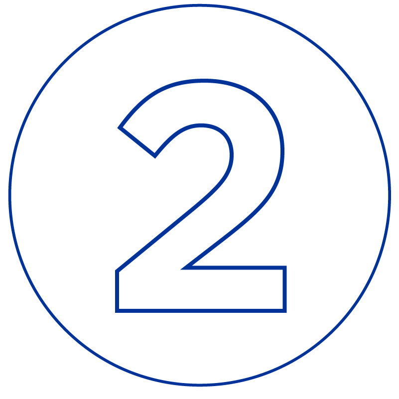 icon of number 2 within a circle