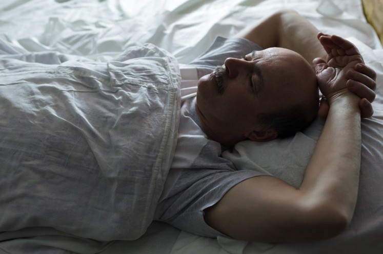 man sleeping