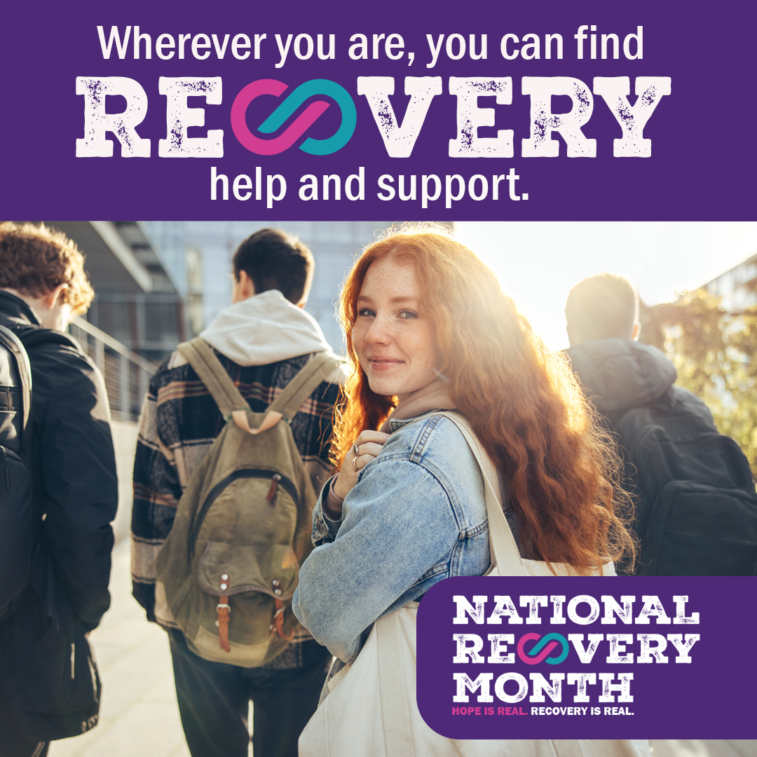 wherever you are, you can find recovery, help and support. Recovery month 2023