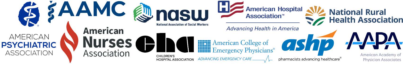 logos for organizations signing below