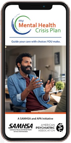 My Mental Health Crisis Plan app cover screen