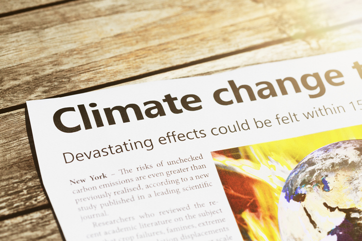climate change headline