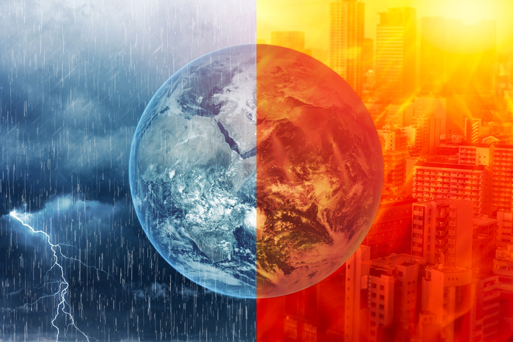 climate change: storms, heat