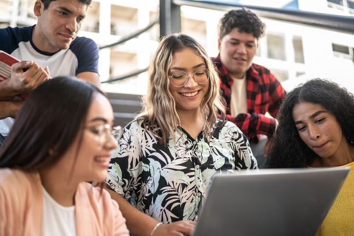 group of Hispanic youth