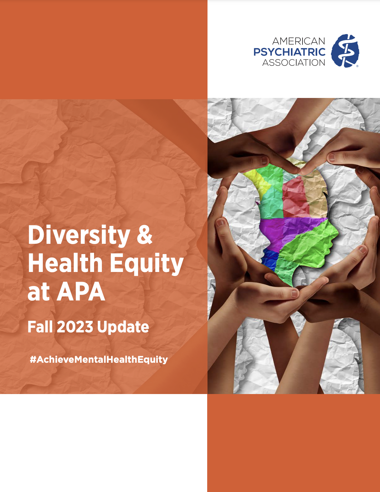 American Psychiatric Association Diversity and Health Equity at APA Fall 2023 Update #AchieveMentalHealthEquity
