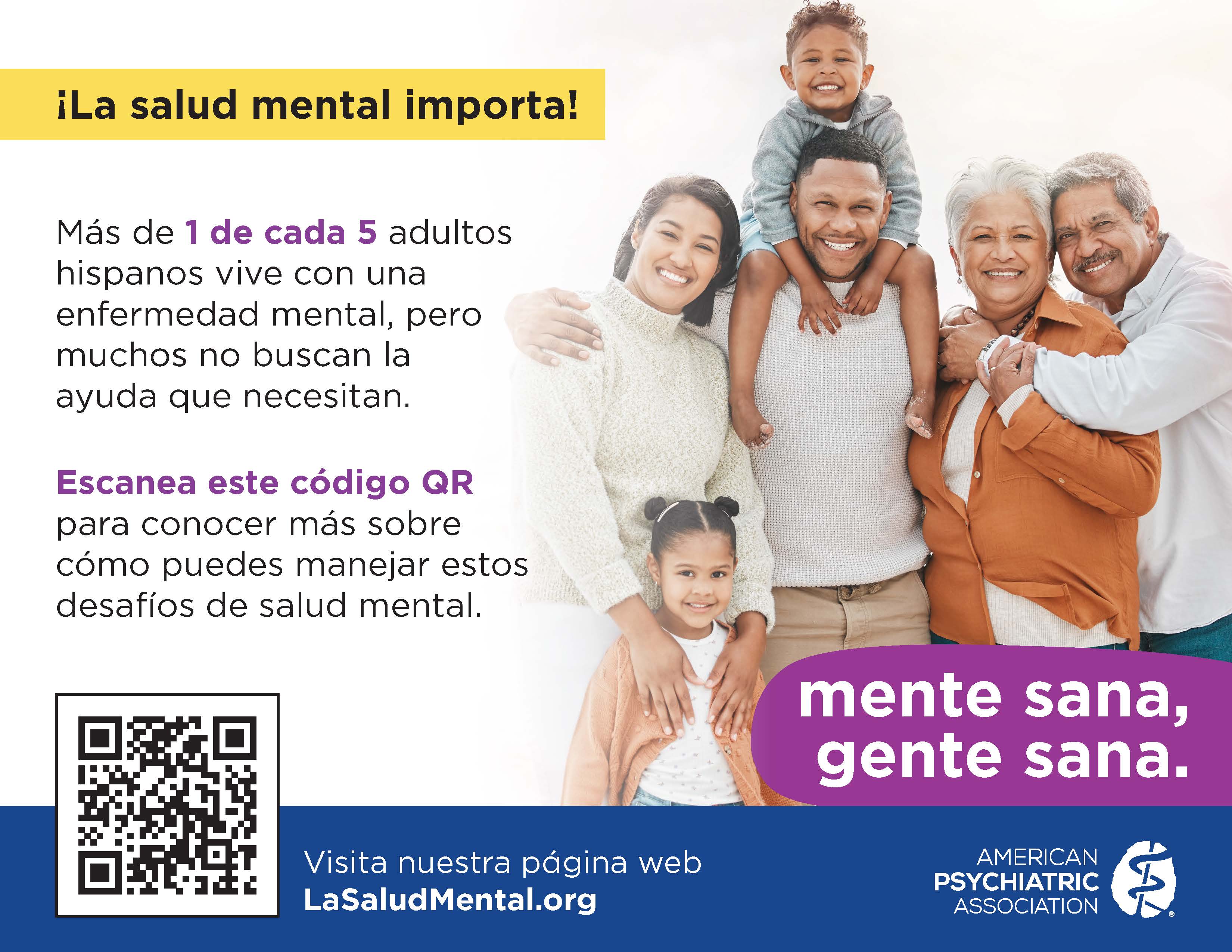 Spanish language flyer for La Salud Mental