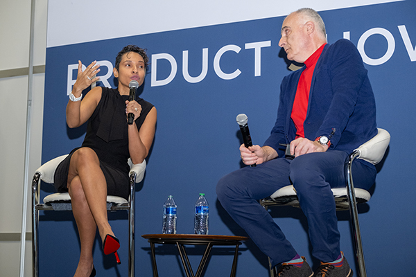 Two speakers at the 2024 Annual Meeting Product Showcase