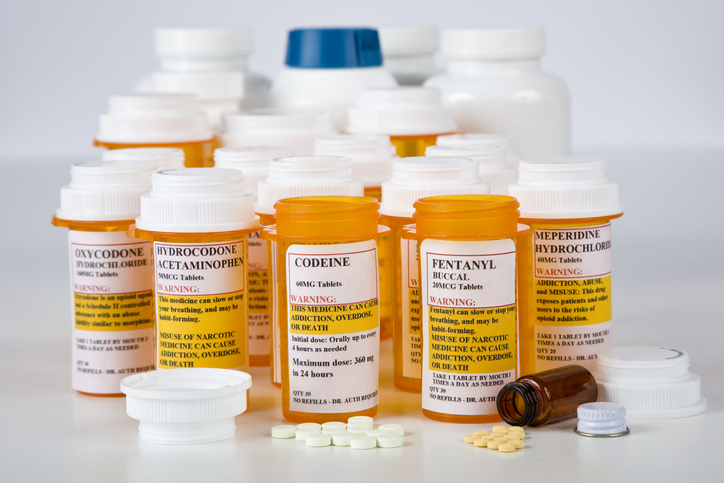 prescription opioid bottles