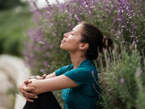 woman relaxing